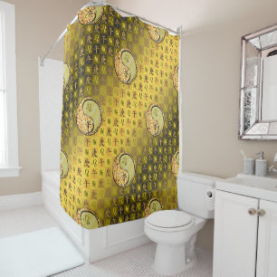 Leo & Metal Horse Shower Curtain