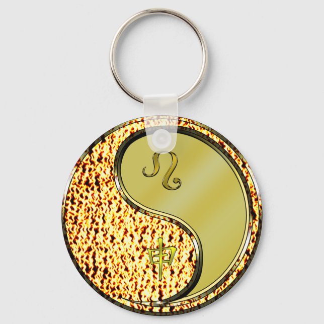 Leo & Metal Monkey Keychain (Front)