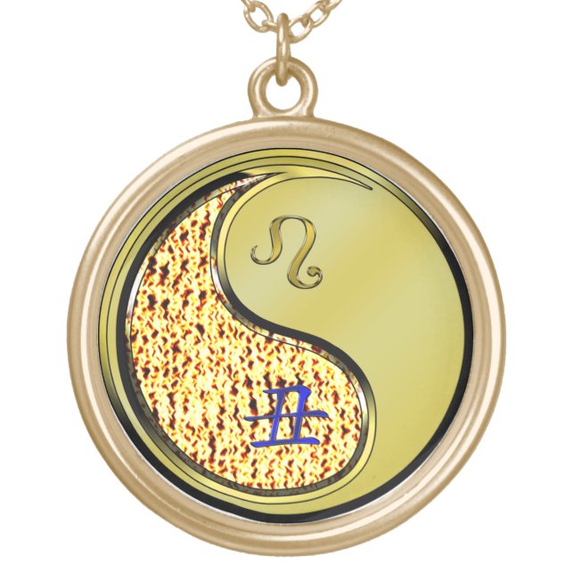 Leo & Metal Ox Gold Plated Necklace (Front)