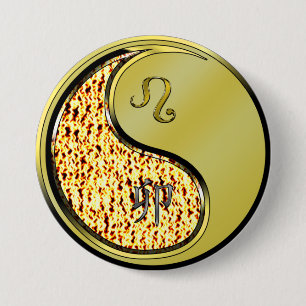 Leo & Metal Rabbit Button