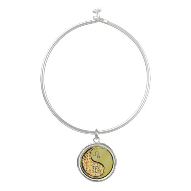 Leo & Metal Snake Bangle Bracelet (Front)