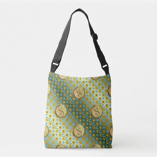 Leo & Metal Snake Crossbody Bag (Front)
