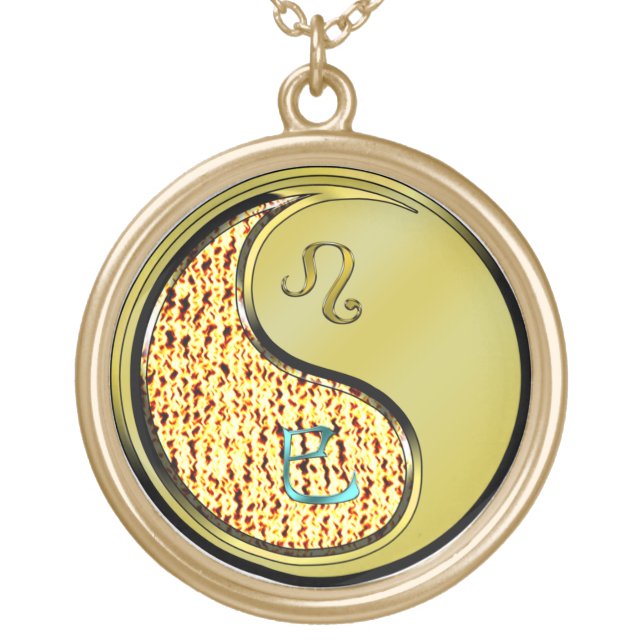 Leo & Metal Snake Gold Plated Necklace (Front)