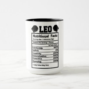 Leo Nutritional Facts Mug