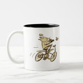 leo on bike mug