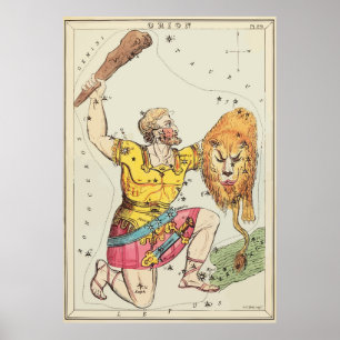 Leo - Orion - Constellation - Stars Poster