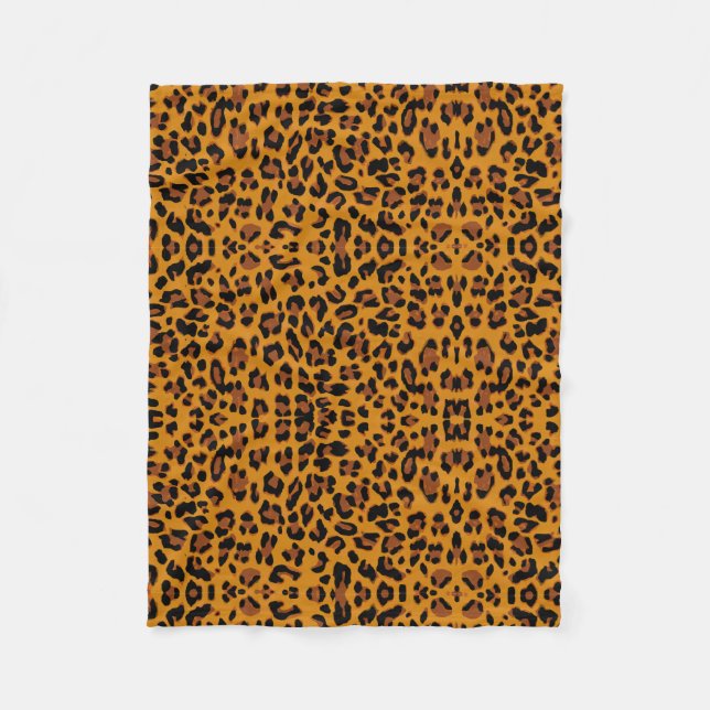 Leo Pard Fleece Blanket (Front)
