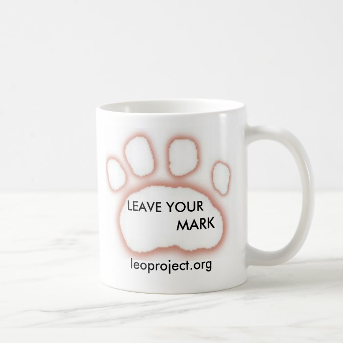 LEO Paw print & Logo mugs