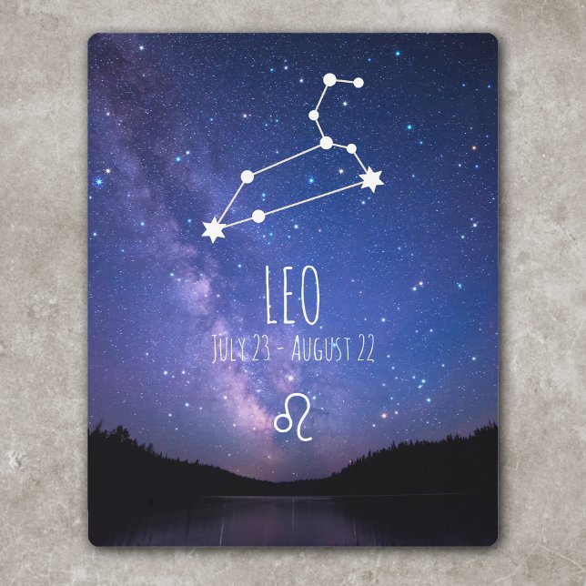 Leo | Personalized Astrology Constellation Metal Print (Creator Uploaded)