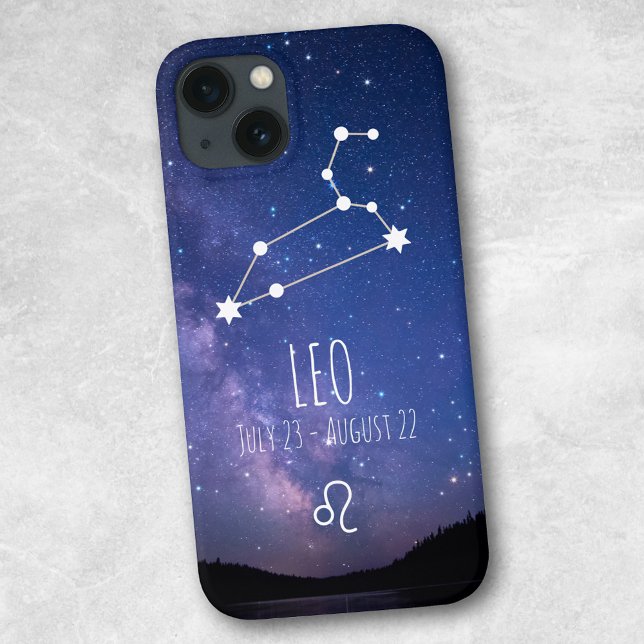 Leo | Personalized Zodiac Constellation Case-Mate iPhone Case (Creator Uploaded)