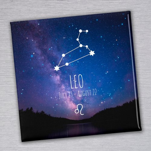 Leo  Personalized Zodiac Constellation Magnet