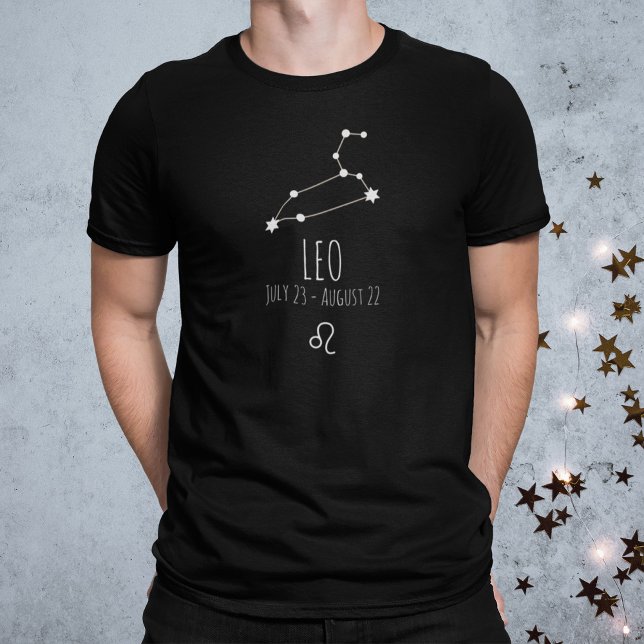 Leo | Personalized Zodiac Constellation T-Shirt (Creator Uploaded)
