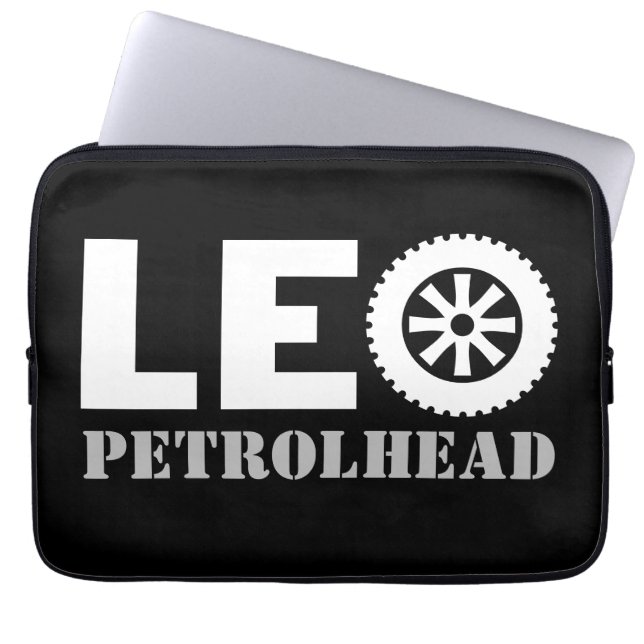 Leo Petrol Head Laptop Sleeve (Front)