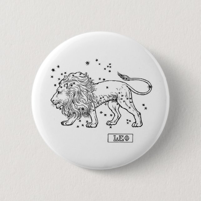 Leo Pinback Button (Front)