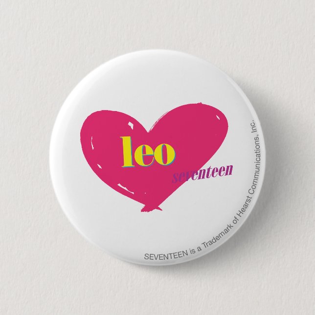 Leo Pinback Button (Front)