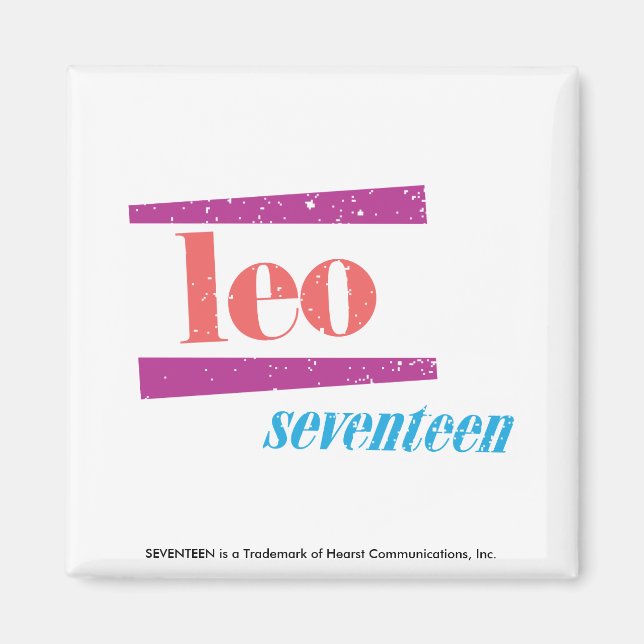 Leo Pink Magnet (Front)