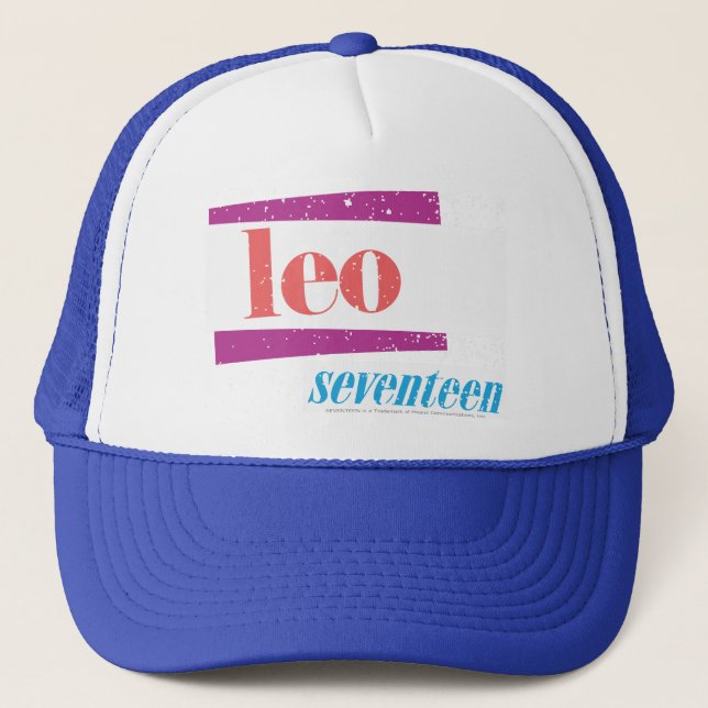 Leo Pink Trucker Hat (Front)