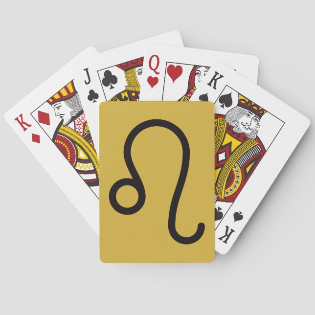 Leo Poker Cards (Back)