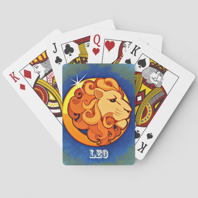 Leo Poker Cards (Back)