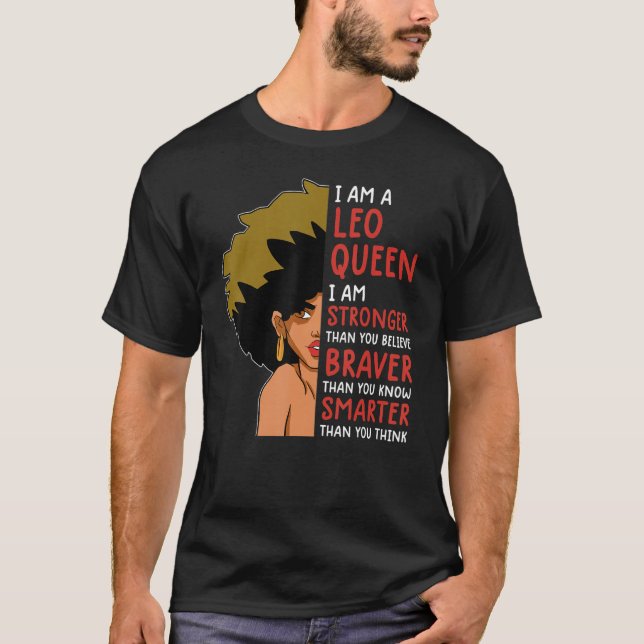 Leo Queen  For Women Astrology Zodiac  Girls Leo 9 T-Shirt (Front)