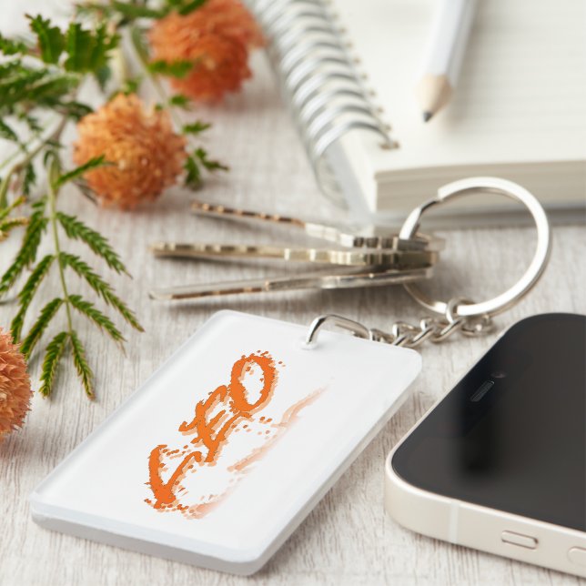 Leo Reflection Keychain (Front Right)