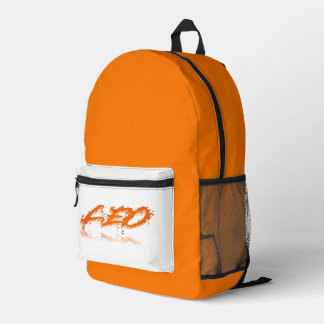 Leo Reflection Printed Backpack