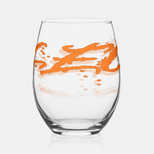 Leo Reflection Stemless Wine Glass (Left)