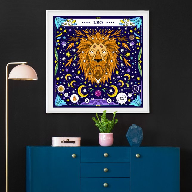 Leo: “Regal Roar” Zodiac Poster (Creator Uploaded)