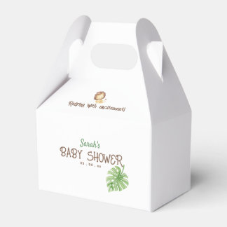 Leo Safari Baby Shower Jungle Favor Boxes
