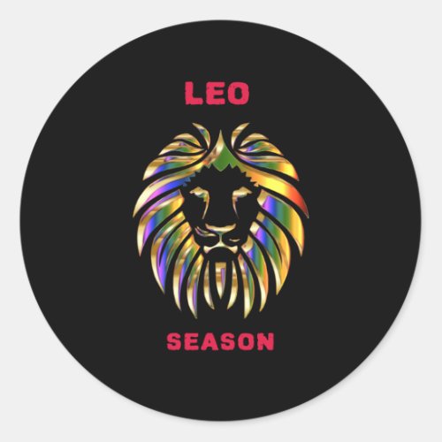 Leo Season Classic Round Sticker