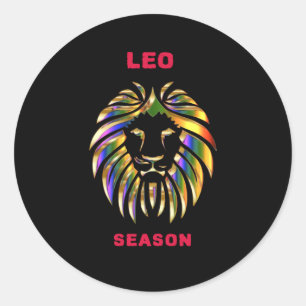 Leo Season Classic Round Sticker