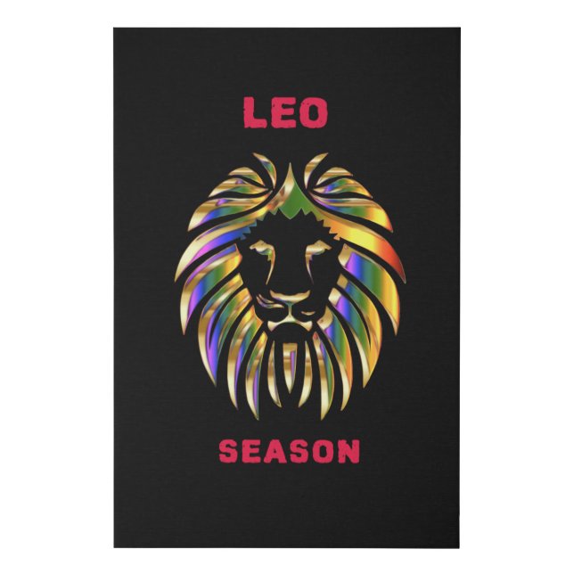 Leo Season Faux Canvas Print (Front)