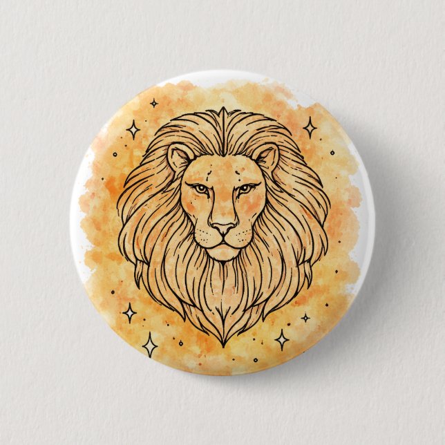 Leo Sign Button (Front)