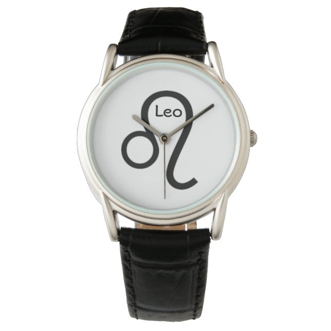 Leo Sign of the Zodiac.  Mens Watches. Watch (Front)