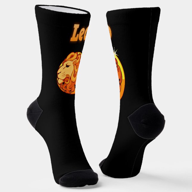 Leo sign socks (Angled)