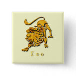 Leo Sign Square Pin