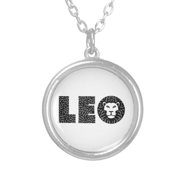 Leo Silver Plated Necklace (Front)