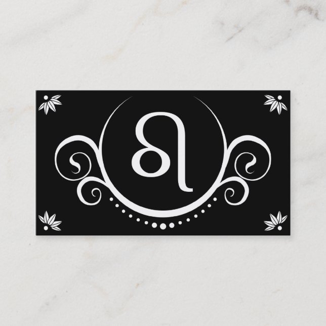 leo sophistications business card (Front)