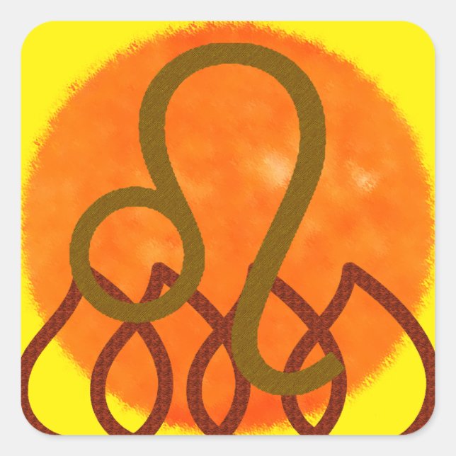 Leo Square Sticker (Front)