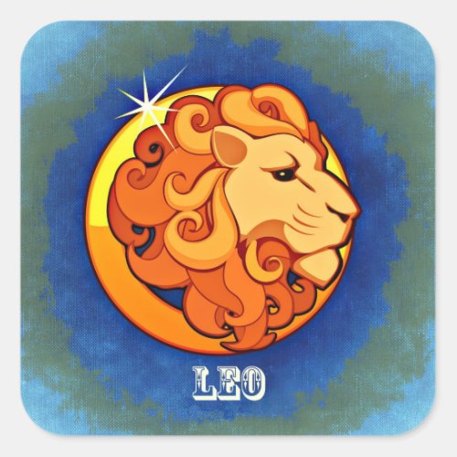 Leo Square Sticker