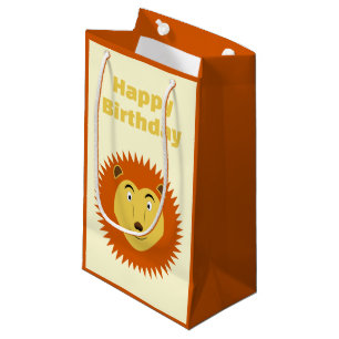 Leo Star Sign Lion Birthday Custom Small Gift Bag