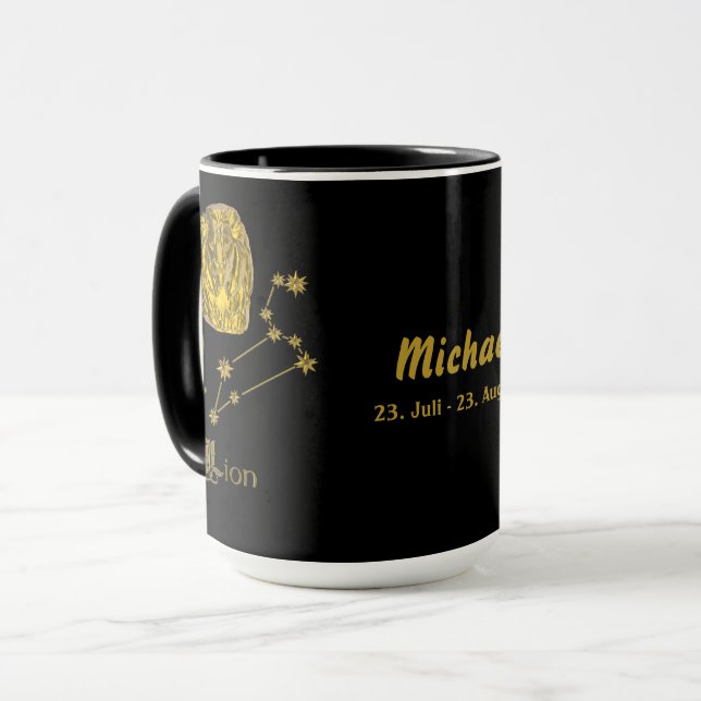 Leo star sign - mug (Front Left)