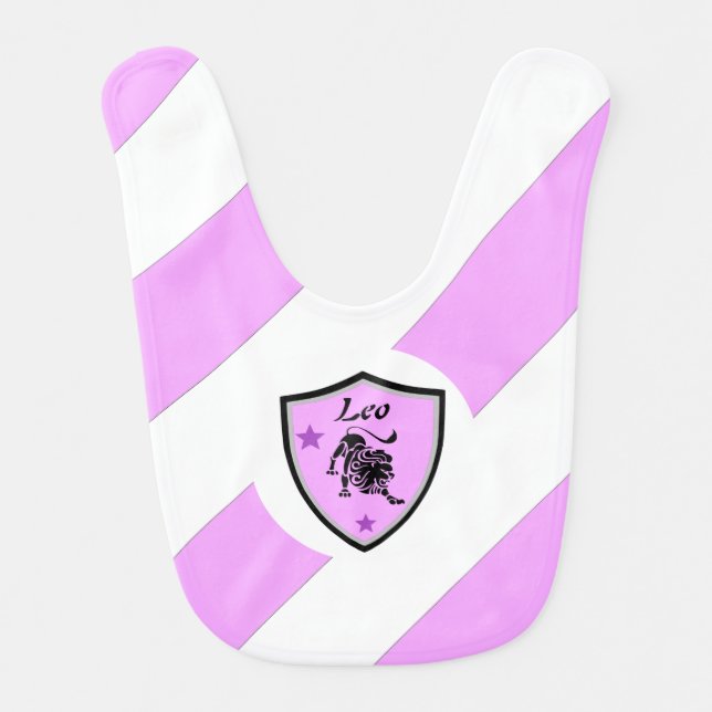 Leo symbol     baby bib (Front)