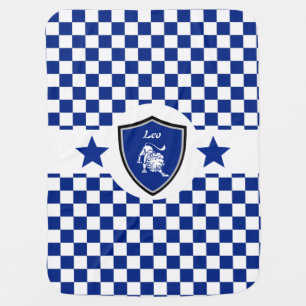 Leo symbol baby blanket