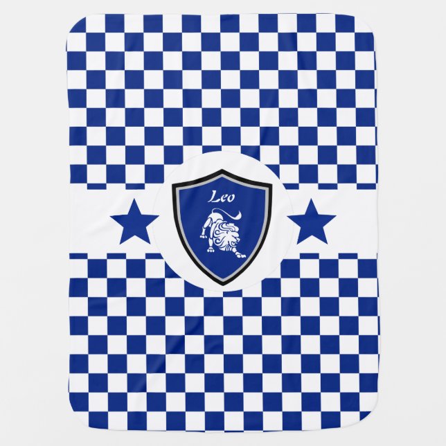 Leo symbol baby blanket (Front)