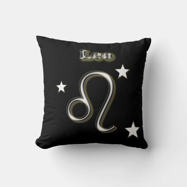 Leo symbol throw pillow (Front)