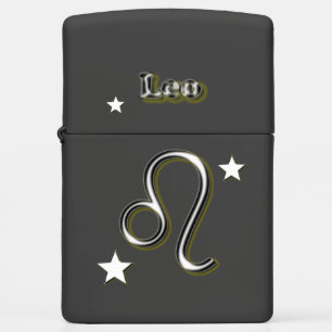 Leo symbol zippo lighter