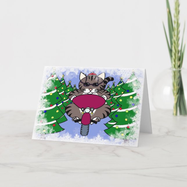 Leo the Cat Christmas Cards (Front)
