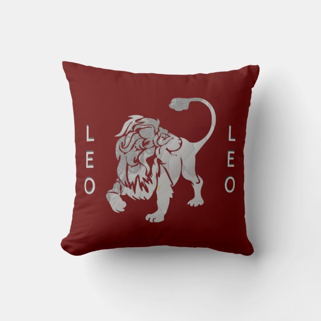 Leo the Lion American Mojo Pillow (Front)