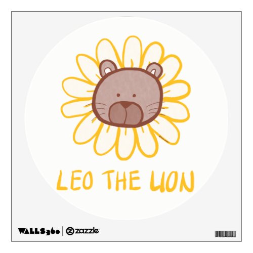 Leo the Lion _Baby  Kids Room Fun Wall Decal